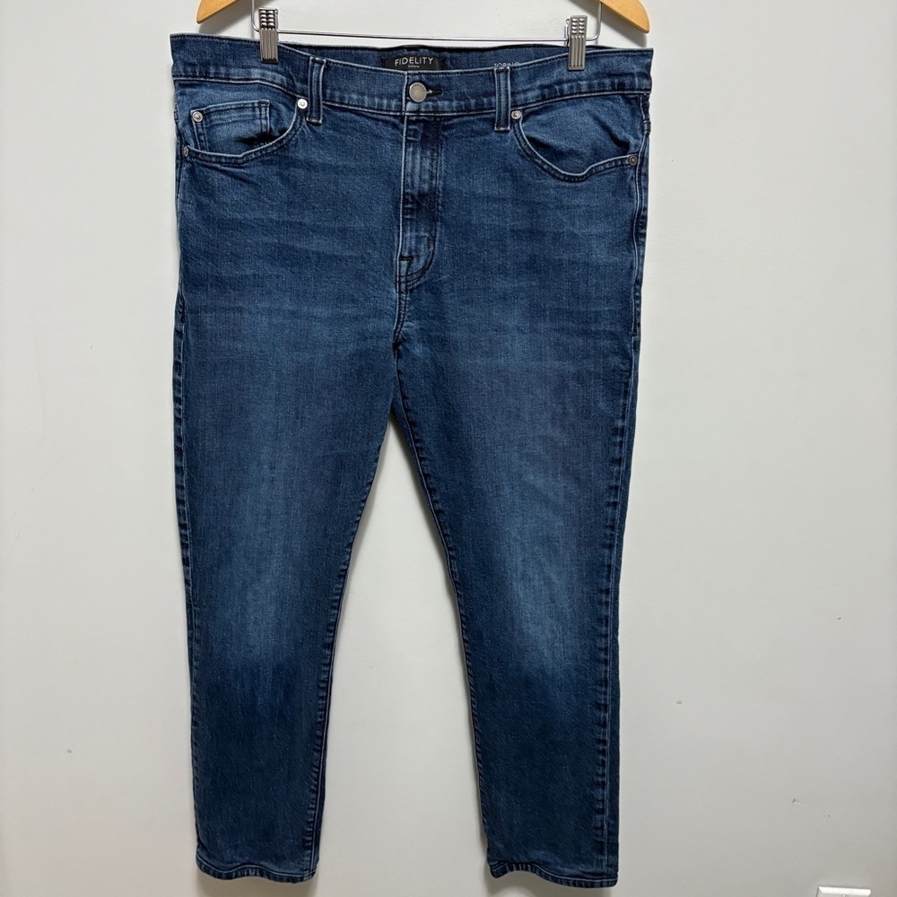 Fidelity Jeans Mens 38 (37x28.5) Blue Torino Denim Casual Stretch Pant Comfort